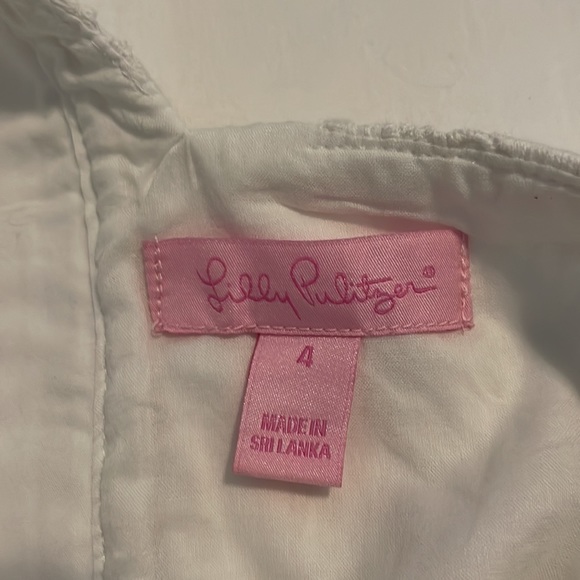 Lilly Pulitzer white dress, size 4 - Picture 4 of 5